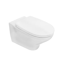 Sanitari sospesi serie GELSO: vaso, bidet, copriwater soft-close - Bianco Lucido