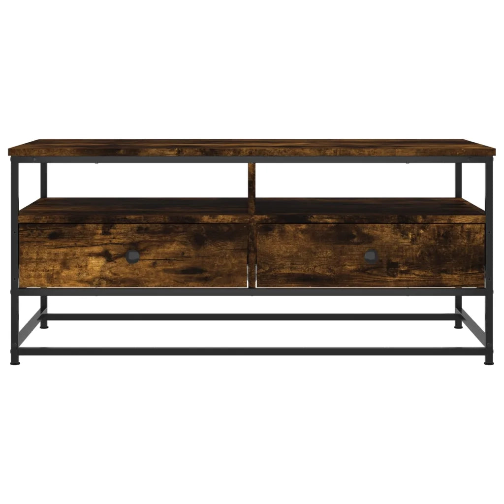 Tavolino da Salotto Rovere Fumo 100x51x45 cm Legno Multistrato 835286