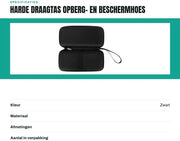 Tas di portata per calcolatrice - Protezione rigida - Materiale Nylon/EVA - Adatto per TI 84 Plus CE - Calcolatrice grafica - Nero - Custodia per calcolatrice