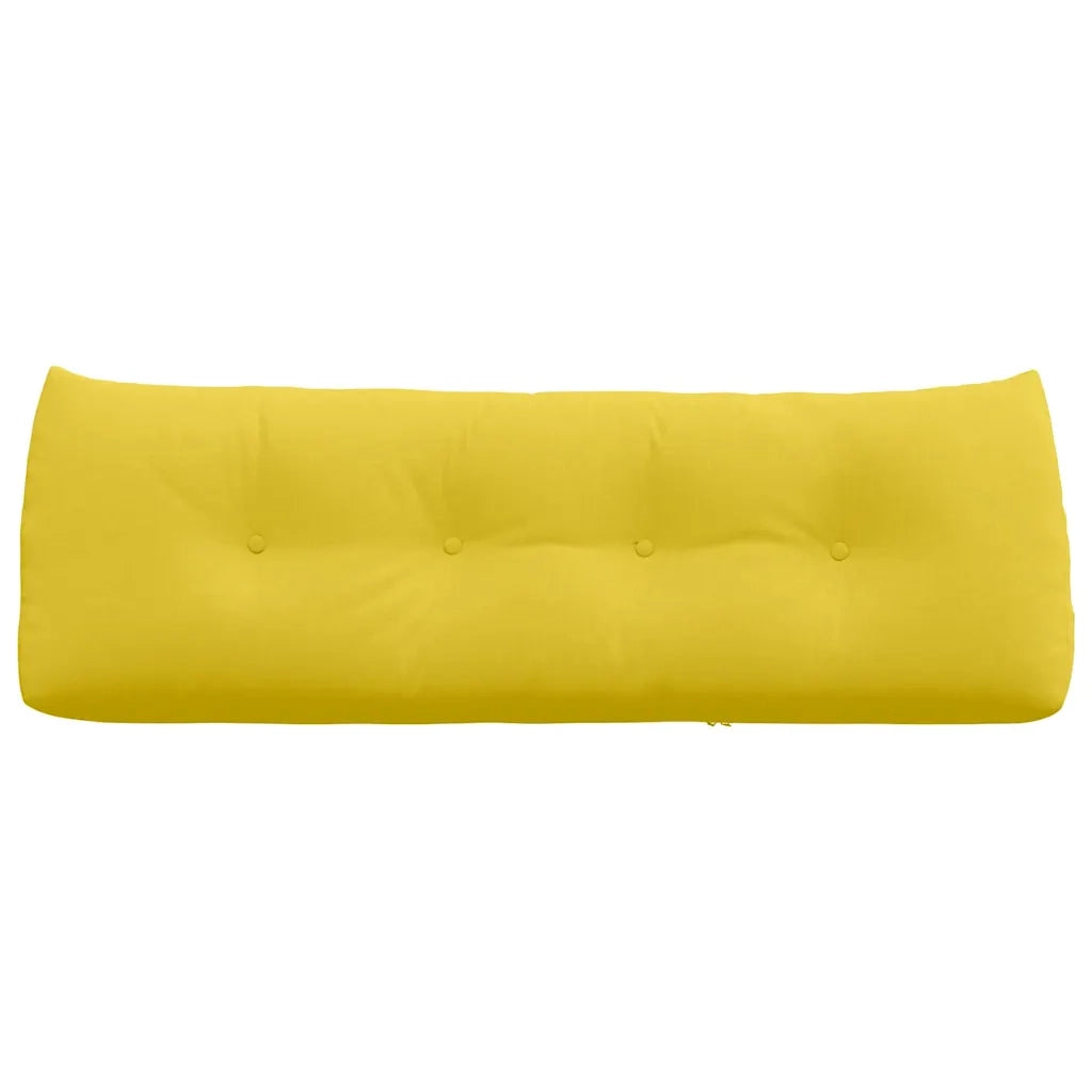 Cuscino per Schiena Giallo Chiaro 140 x 24 x 50 cm Tessuto 42014508