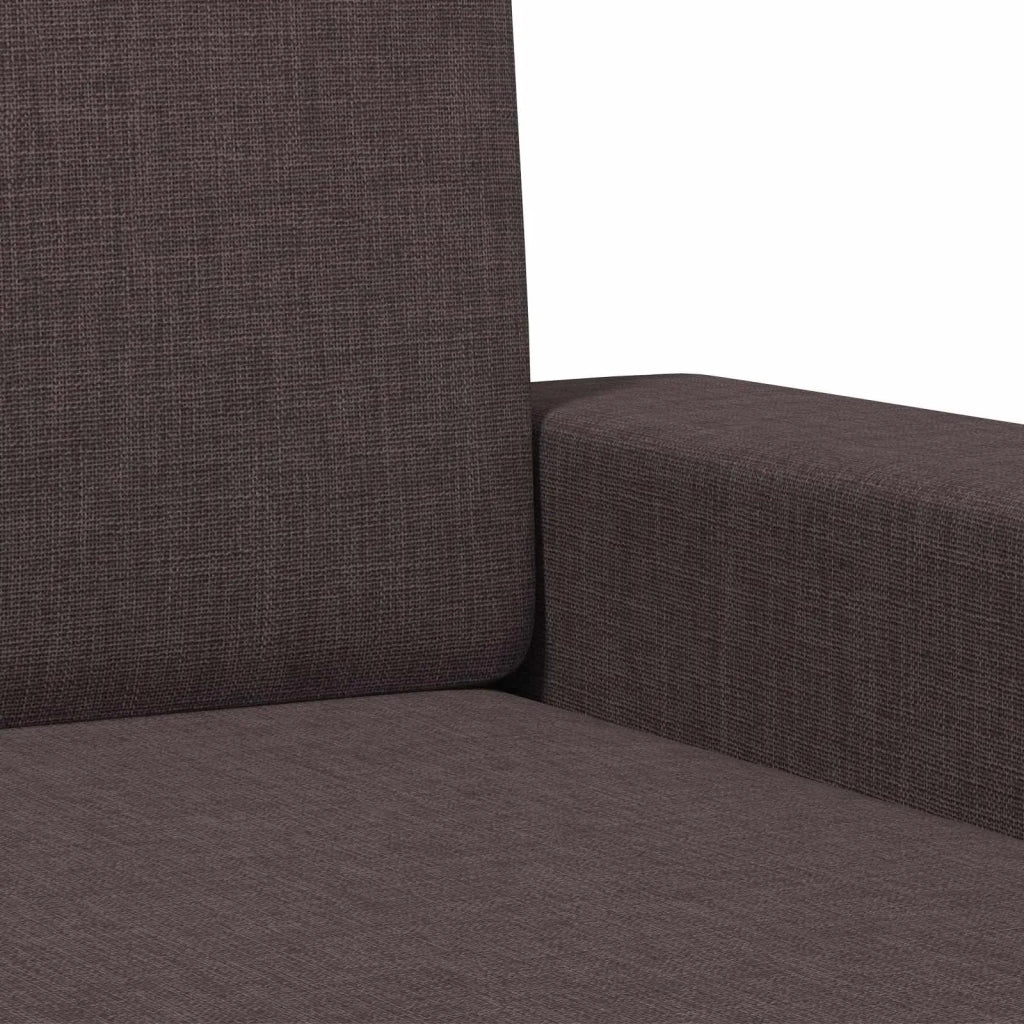 Poltrona Marrone Scuro Tessuto 42043458