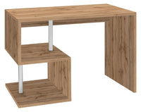 Scrivania con 2 Ripiani 100x50x77,5 cm Esse Quercia Wotan