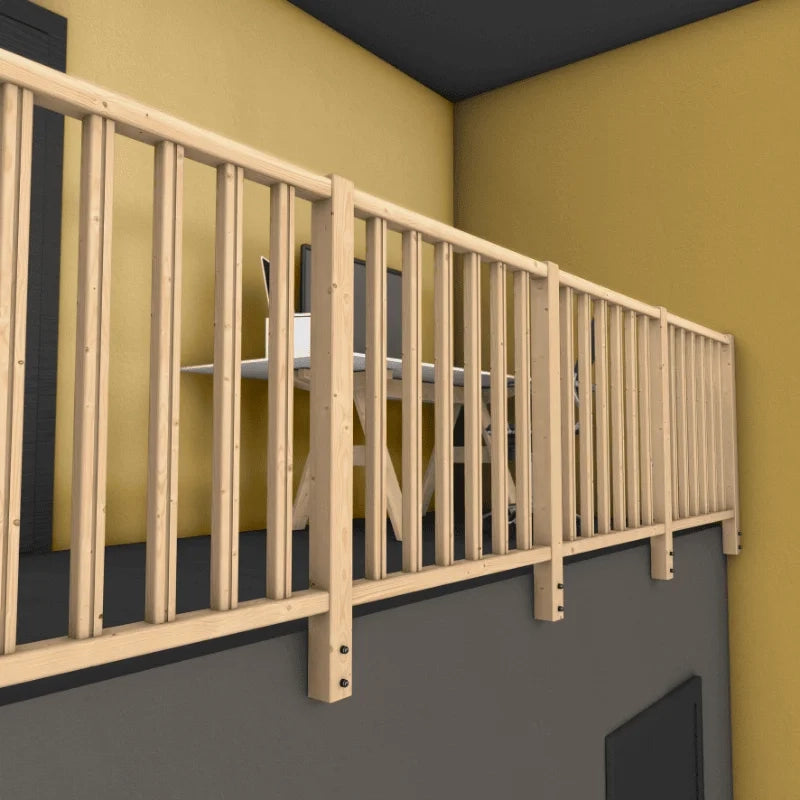 SELVA – Kit di riempimento per parapetto in legno 1 m
