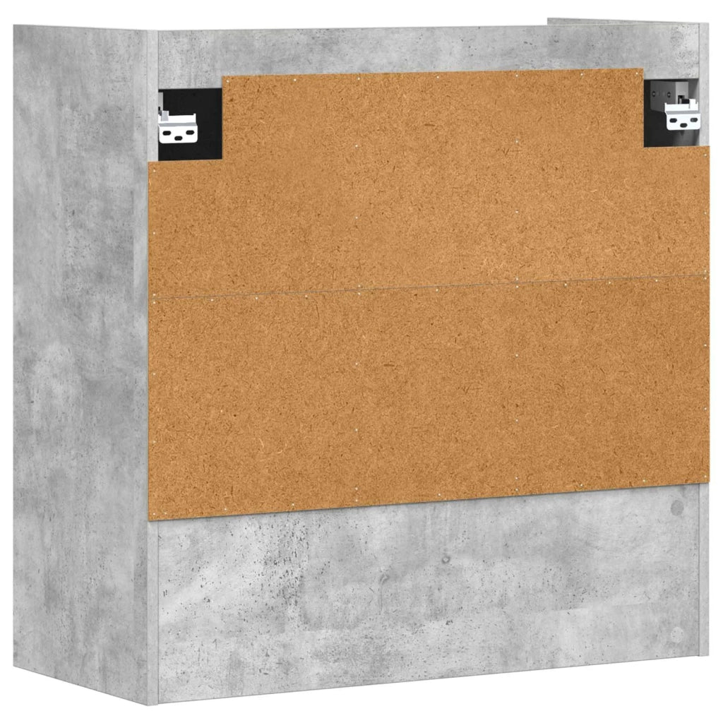 Scaffale da parete A parete Grigio Cemento 80 x 36 x 80 cm 8011374