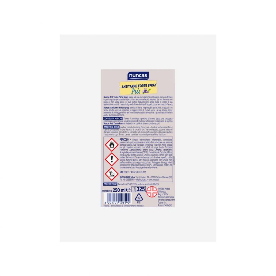 Antitarme forte spray iris 250 ml