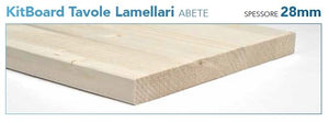 Tavola lamellare 28x1000x400
