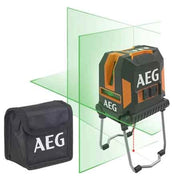 LIVELLA LASER VERDE CON PIOMBO 'CLG330-K' AEG 3 linee - Portata fino a 30 metri - AEG POWERTOOLS