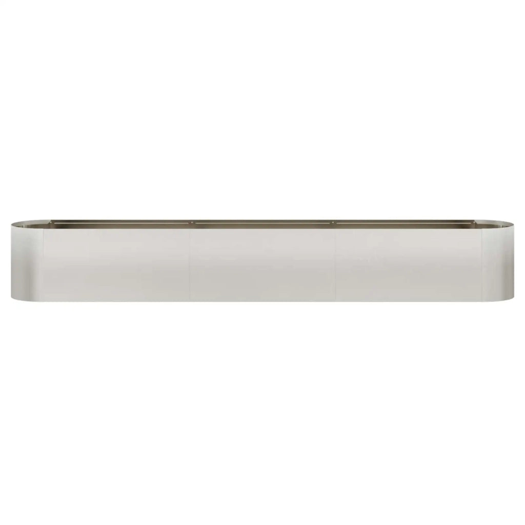 Letto rialzato da giardino Acciaio Inox 280 x 40 x 40 cm 8011702
