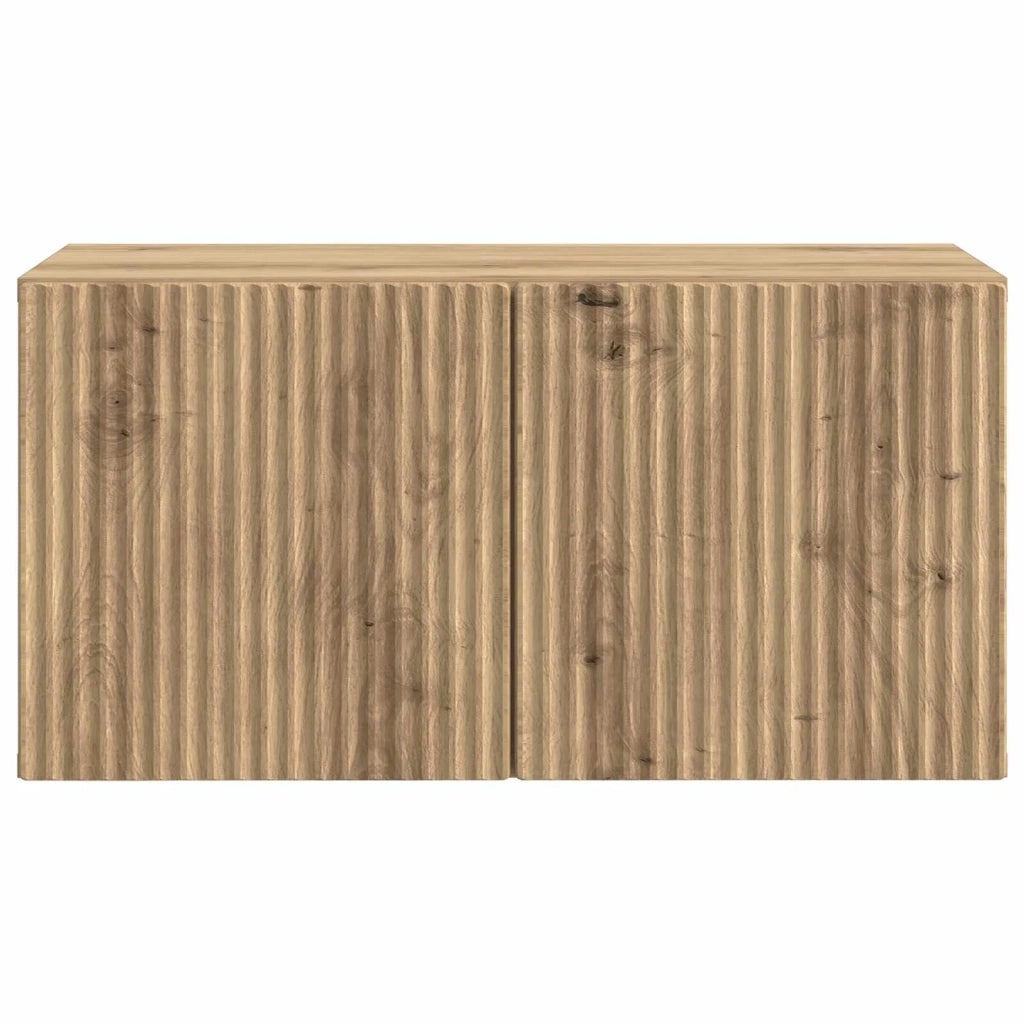 Mobile Porta TV da Muro Rovere Artigianale 59,5 x 31 x 30 cm
