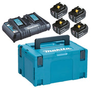 197626-8 - KIT ENERGY 4 BATTERIE BL1850B + CARICATORE RAPIDO DC18RD
