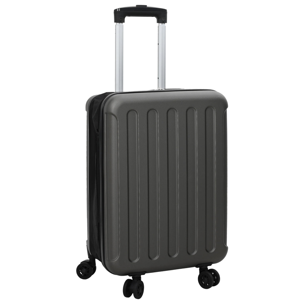 Valigia Pieghevole Guscio Rigido 20'' Grigio Scuro 34x23x55.5 cm ABS