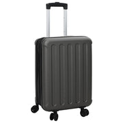 Valigia Pieghevole Guscio Rigido 20'' Grigio Scuro 34x23x55.5 cm ABS