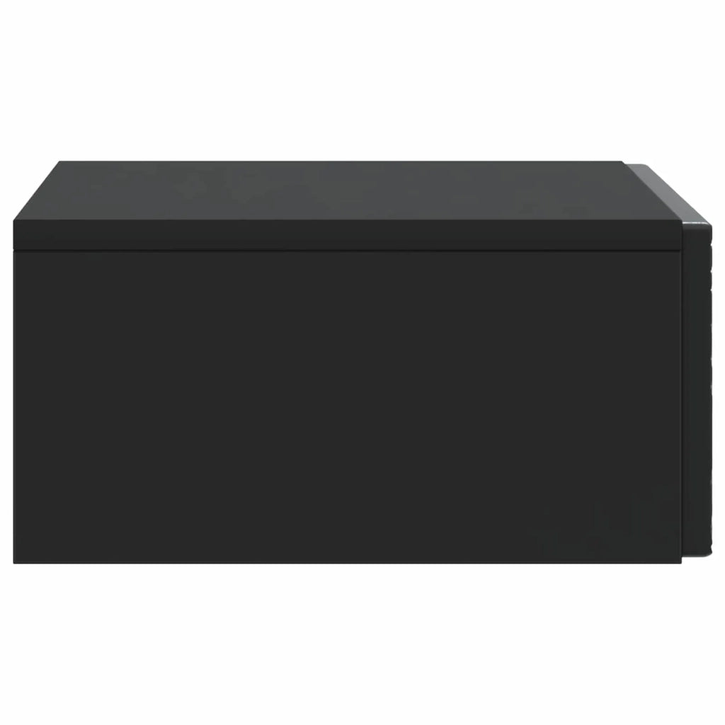 Tavolino da Parete Laterale Nero 87,5 x 34,5 x 17 cm