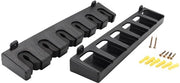 Supporto per attrezzo da parete - 6 fori - Clip di fissaggio stabilizzante - Scanalature di supporto - Spazio risparmiato - Supporto per attrezzo da parete