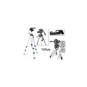 Trade Shop - Cavaletto Treppiede 145 Cm Per Macchina Fotografica Digitale Videocamera -