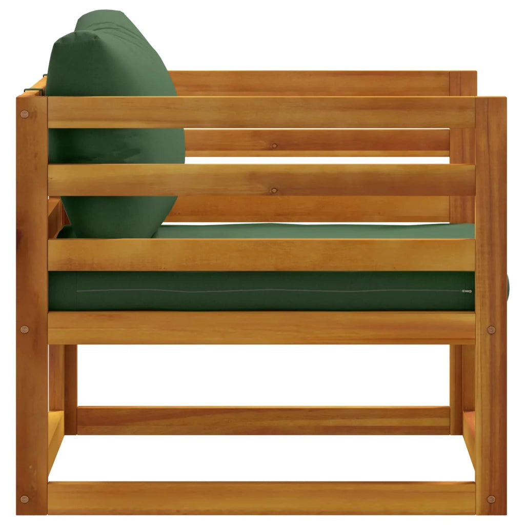 Poltrona componibile con cuscini 100 % poliestere Solid-Acacia 42028322