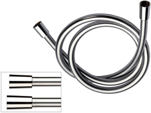 Flessibile per doccia retinato metallizzato in pvc atossico 120 cm