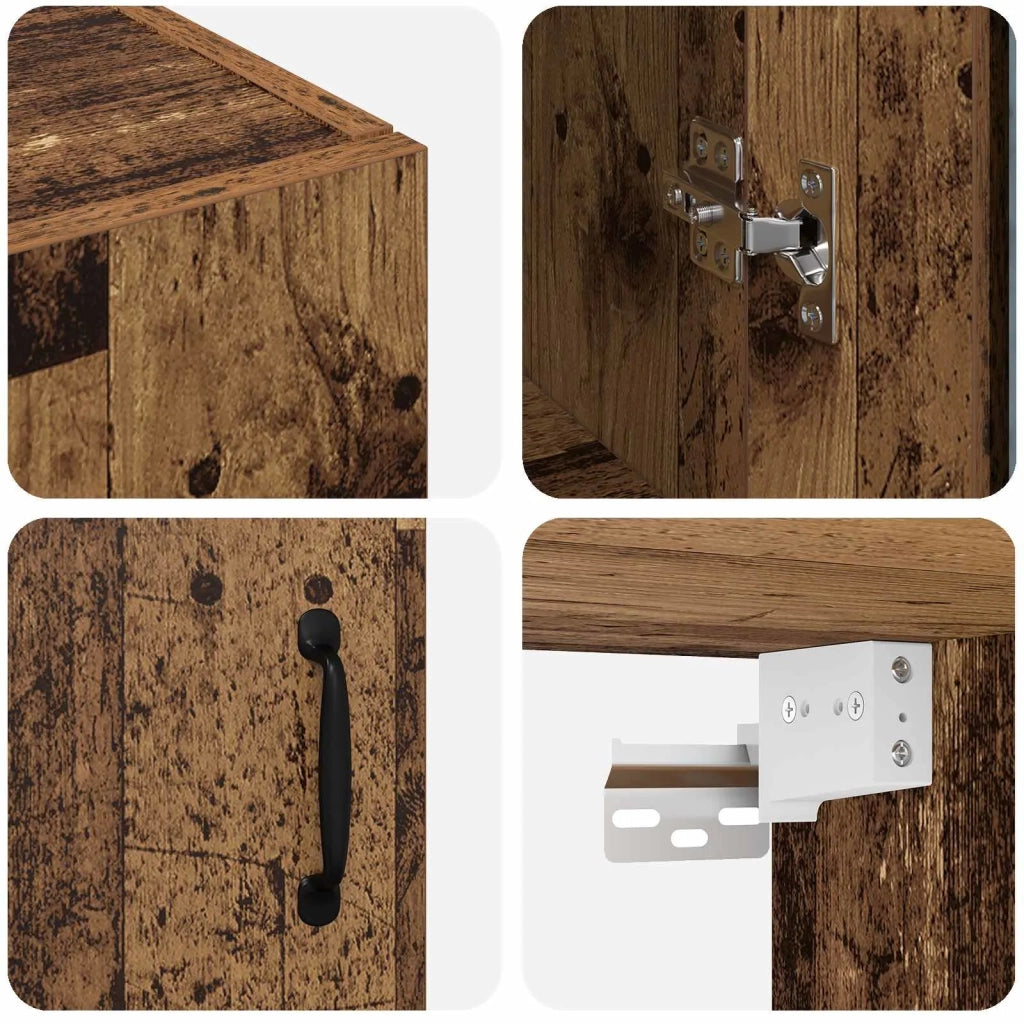 Armadio Montaggio a parete Legno vecchio 69,5 x 34 x 90 cm CFW2751747