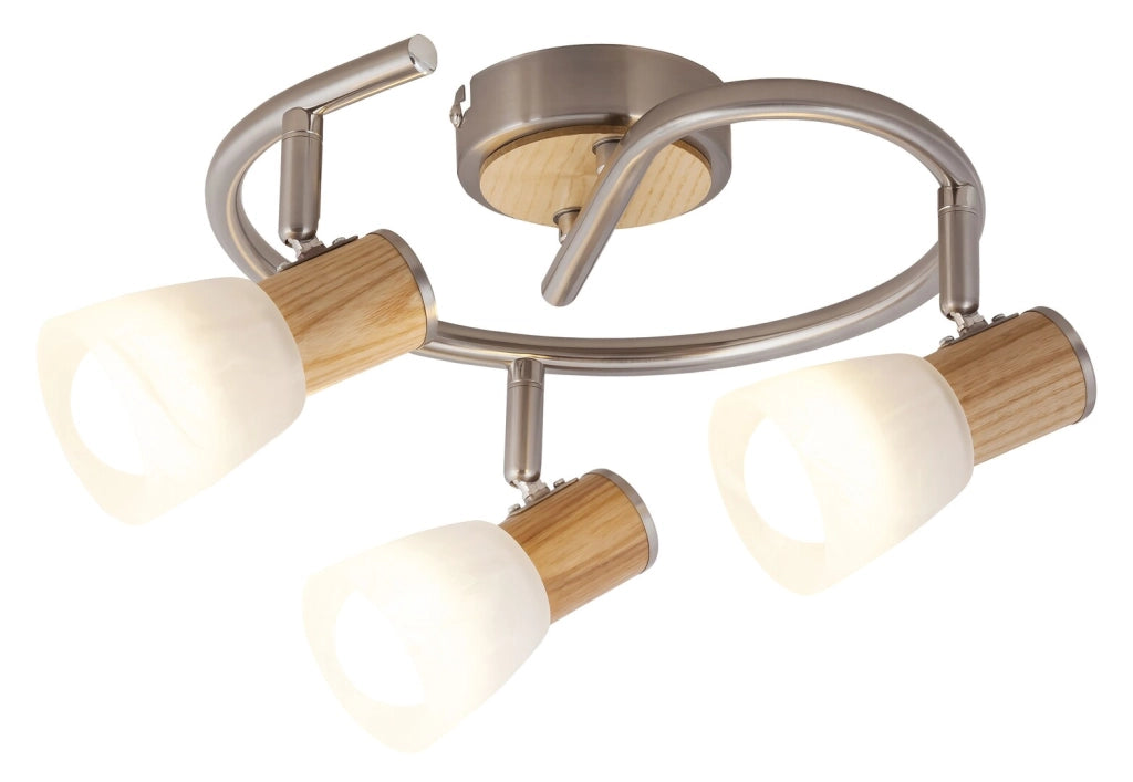 Plafoniera Rabalux Gavin spirale 3xE14 cromo satinato
