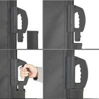 Tenda Sole Laterale Retrattile 1.8x3 Metri Telo Frangivista Avvolgibile Grigio