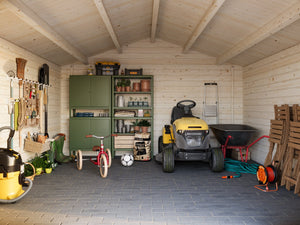 Casetta in legno non trattato Lotta B