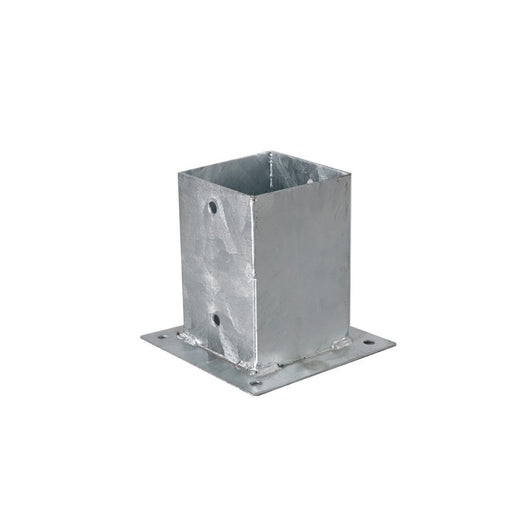 Staffa a bicchiere per palo quadro cm 12x12