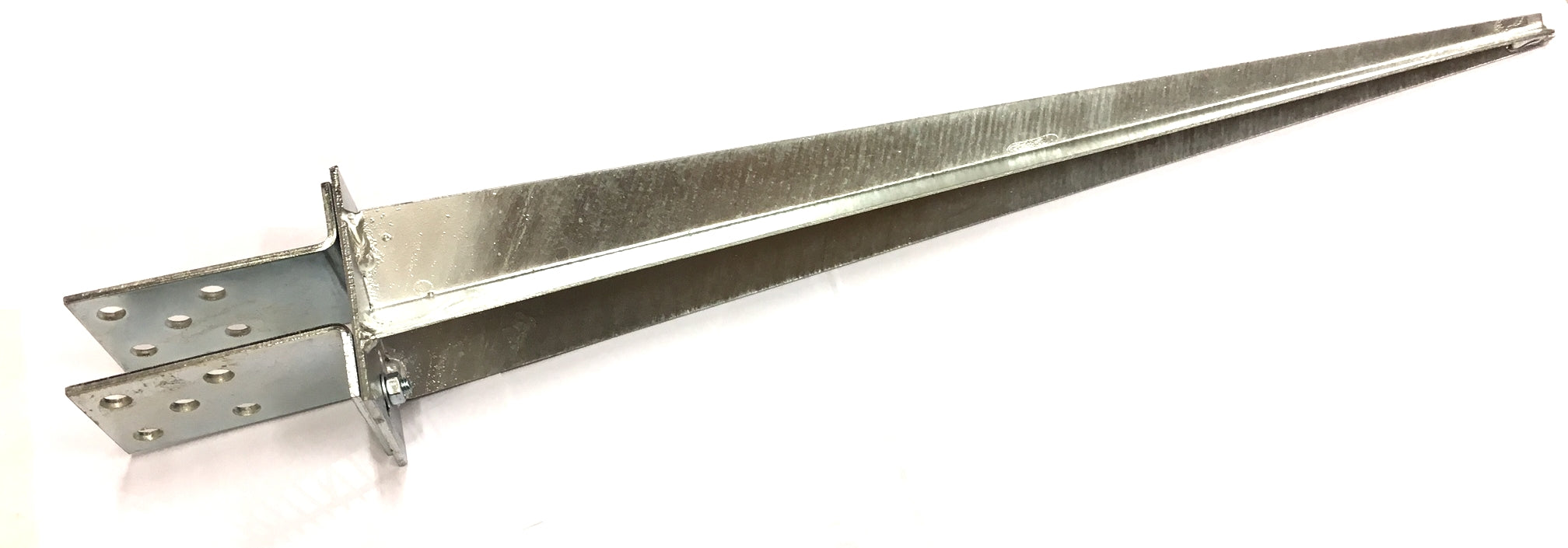 Staffa a ficcone per palo quadro a bicchiere 7x7 cm