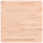 Piano per Tavolo | Superficie Tavolo | Piano Scrivania 50x50x1,5 cm Quadrato Legno Massello di Faggio