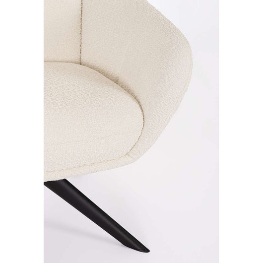 Poltrona Girevole da Ufficio Elegante Bianca Hailey Bizzotto