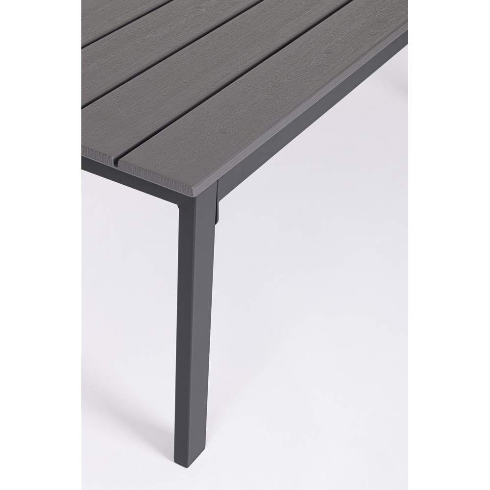 Salotto da Giardino Sarita Nero Moderno Acciaio Legno Bizzotto