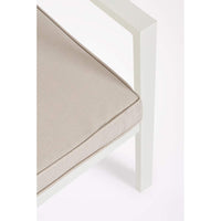 Salotto da Giardino con Divano Poltrone e Tavolino Hilde Bianco Bizzotto