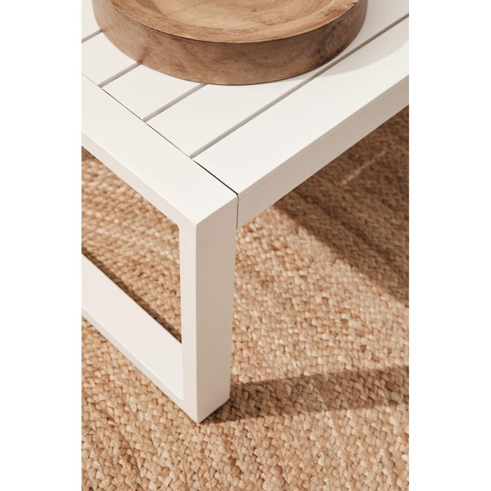 Salotto da Giardino con Divano Poltrone e Tavolino Hilde Bianco Bizzotto