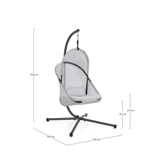 Poltrona Sospesa a Dondolo da Esterno Pieghevole Algar Bizzotto