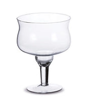 Vaso Centrotavola in Vetro Sharin con Piede 19,5 x 26,5 cm