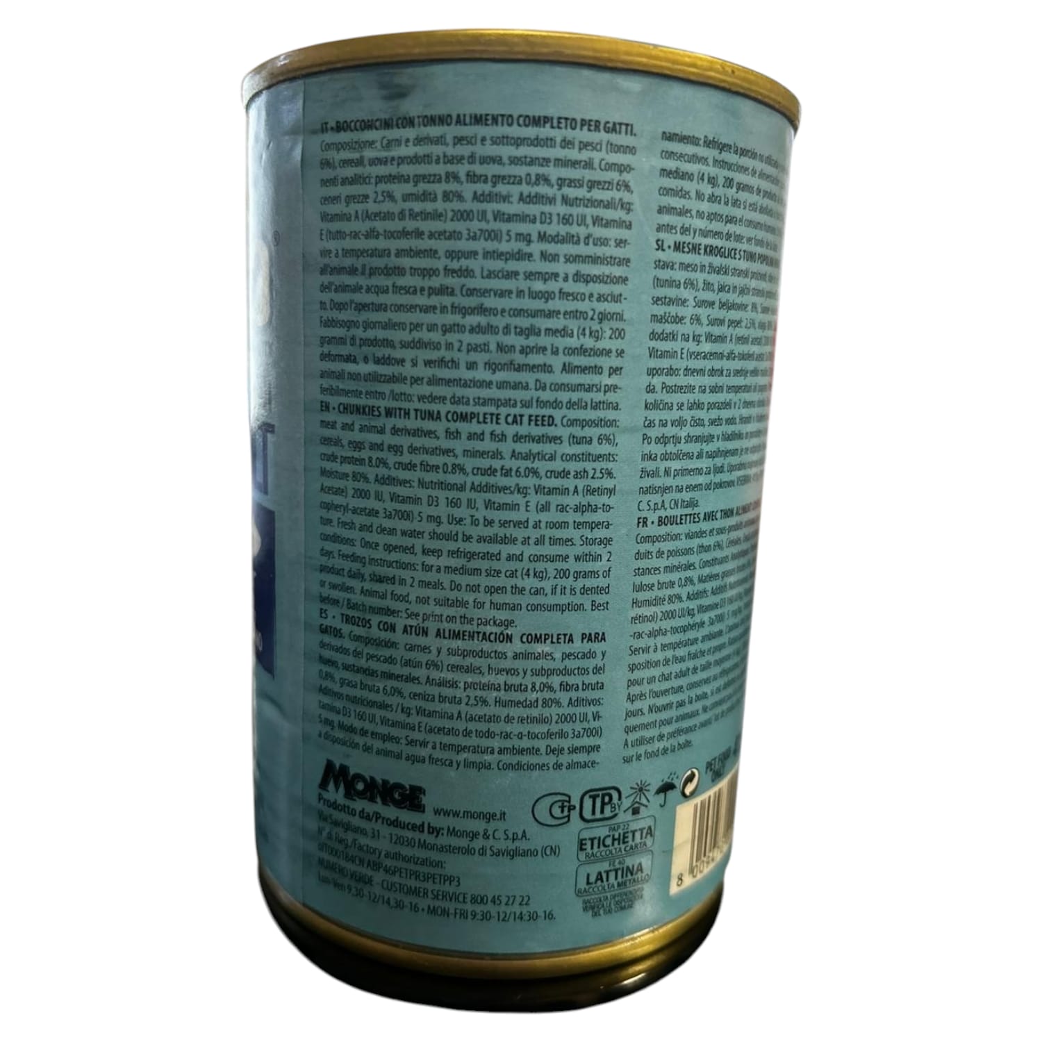 BOCCONCINI PER GATTI ADULTI CON TONNO   415G