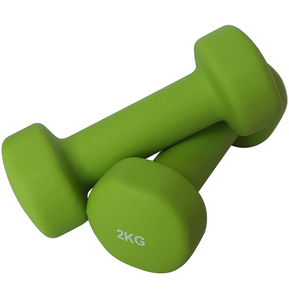 Set 6 Manubri Palestra con Stand Appoggio 2x1kg+2x2kg+2x3kg Pesi Sport Fitness