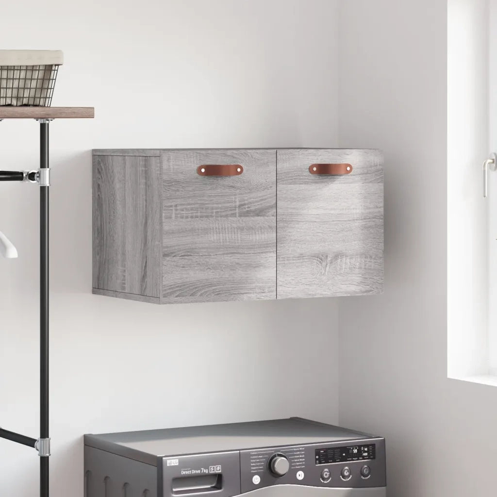 Armadietto a Muro | Mobile a Parete Grigio Sonoma 60x36,5x35cm in Legno Multistrato