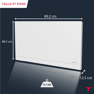 Radiatore elettrico Thomson WiFi con inerzia in ceramica e termostato intercambiabile, 2000W Milla