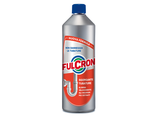Sgorgante tubature e scarichi Fulcron liquido, nuova formula da 1 lt