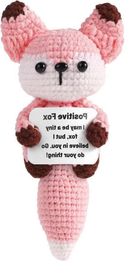 Giocattolo di peluche di 15 cm - Carota Positiva - Carta d'ispirazione - Regalo per compleanni e Natale