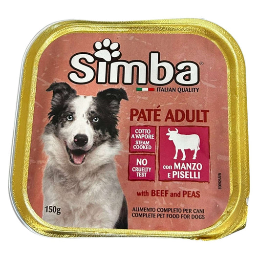PATE' PER CANI ADULTI CON MANZO E PISELLI 150gr
