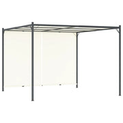 Pergola con Tetto Regolabile Bianco Crema 3x3 m in Acciaio  cod mxl 66324
