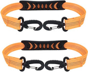 Raccorda 2 pezzi per skateboard, haken per inline skateboard con stantuffe, raccorda per skateboard con hanki di fine (dimensione: 51x2,5 cm) - Arancione