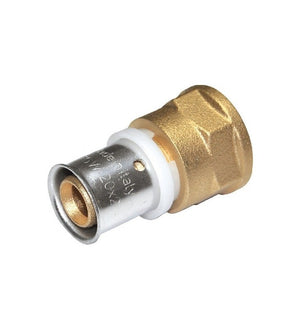 Raccordo diritto femmina diam.1/2x20 a pressare per multistrato