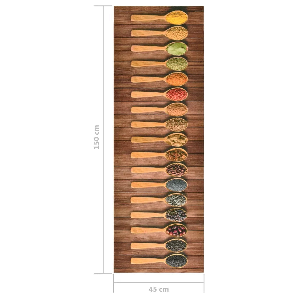 Tappetino da Cucina Lavabile Cucchiai 45x150 cm cod mxl 42915