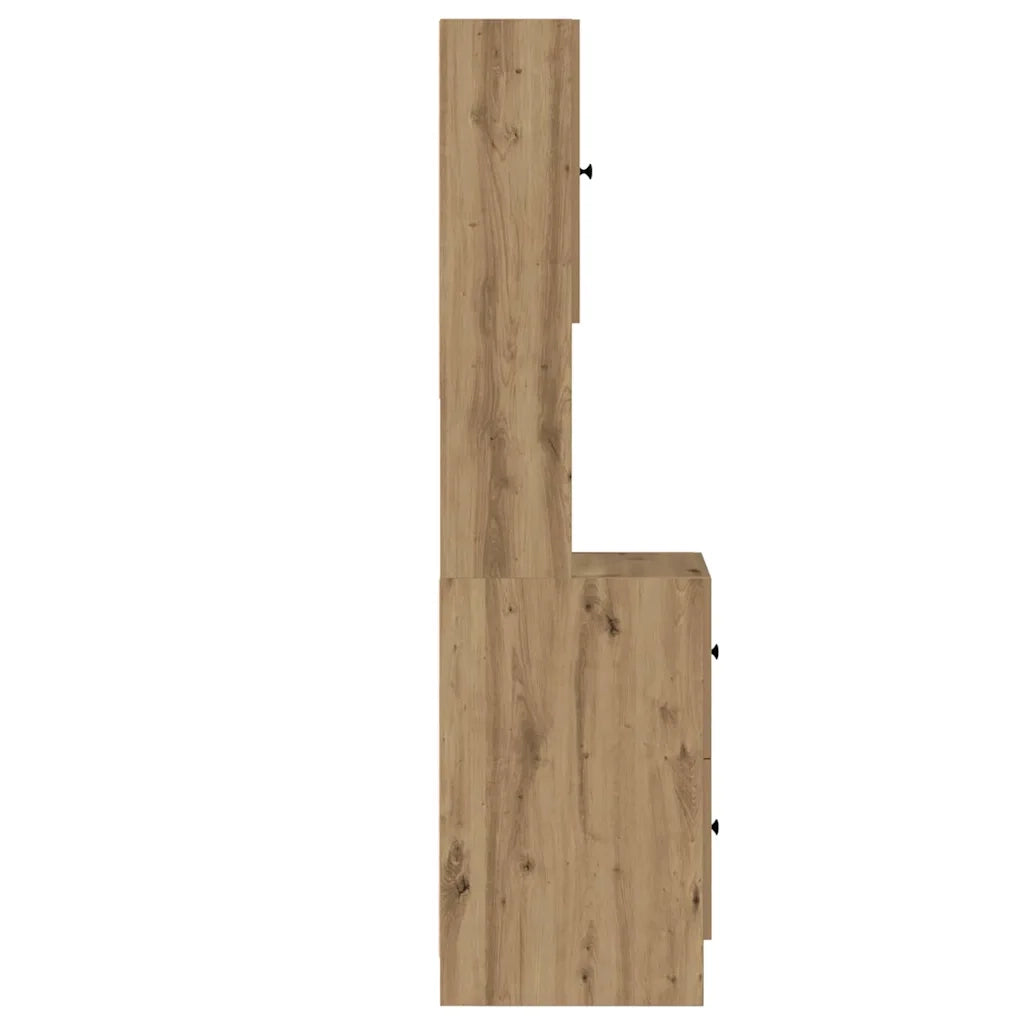 Credenza da cucina-Buffet-Armadio da cucina Rovere artigianale 32 x 50 x 180 cm