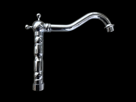 Canna per rubinetteria, cromata artistica vintage