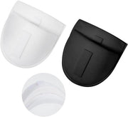 Set di cuciture con elastici per respiro - 2 paia di tessuto per bagno 1 cm inclinato alto/basso per donne e uomini - ideale per giacche, maglie e T-shirt - colore bianco/nero - accessori per cucire