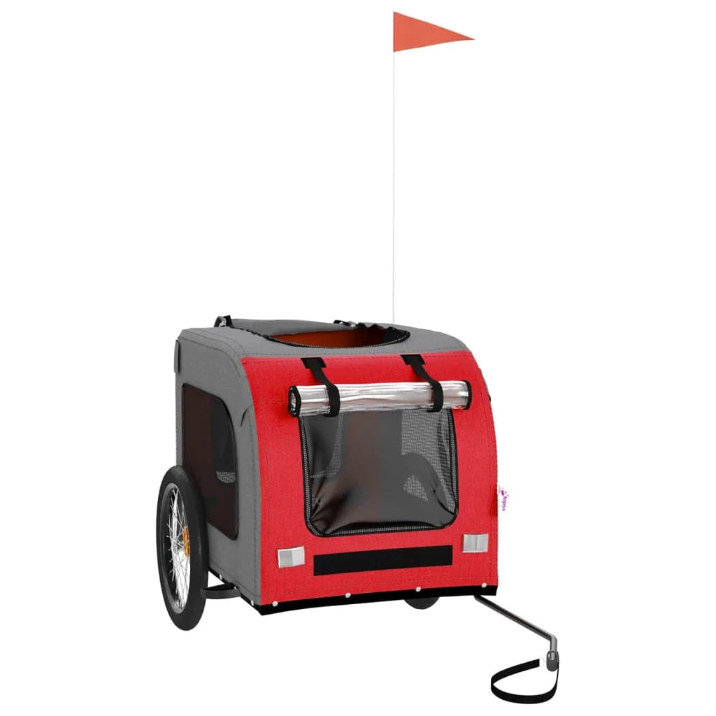 Rimorchio/carrello per animali domestici rosso 02_0044356