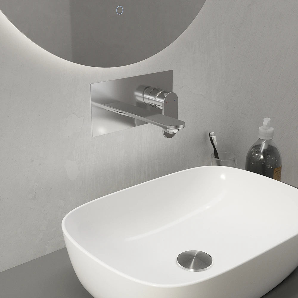Set miscelatori: lavabo ad incasso bidet senza scarico e incasso doccia monocomando cromato | Kerry